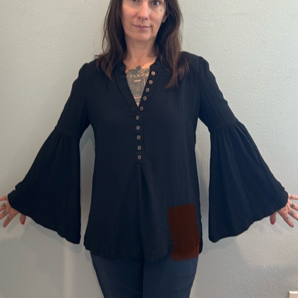 Free People Long Sleeve Blouse XS